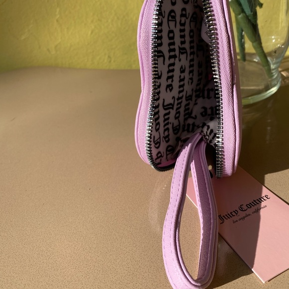 Juicy Couture Purple Heart Shape Coin Purse/wallet - Picture 4 of 5